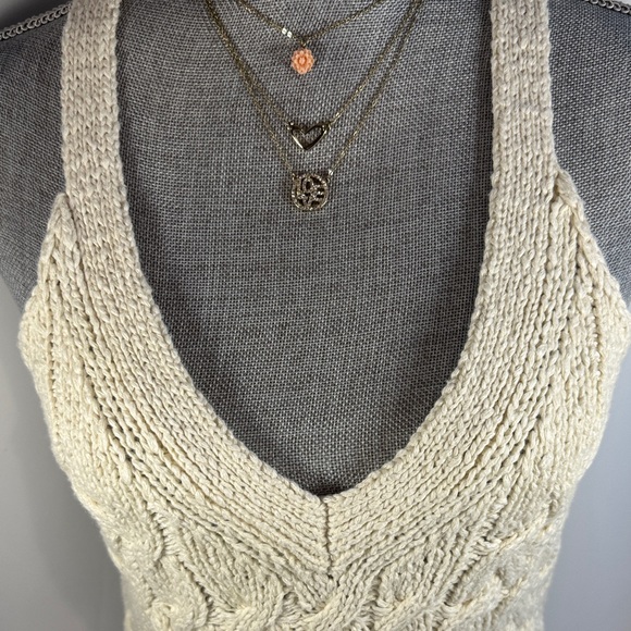 Anthropologie Cream Knit/Layered Top - Picture 11 of 16